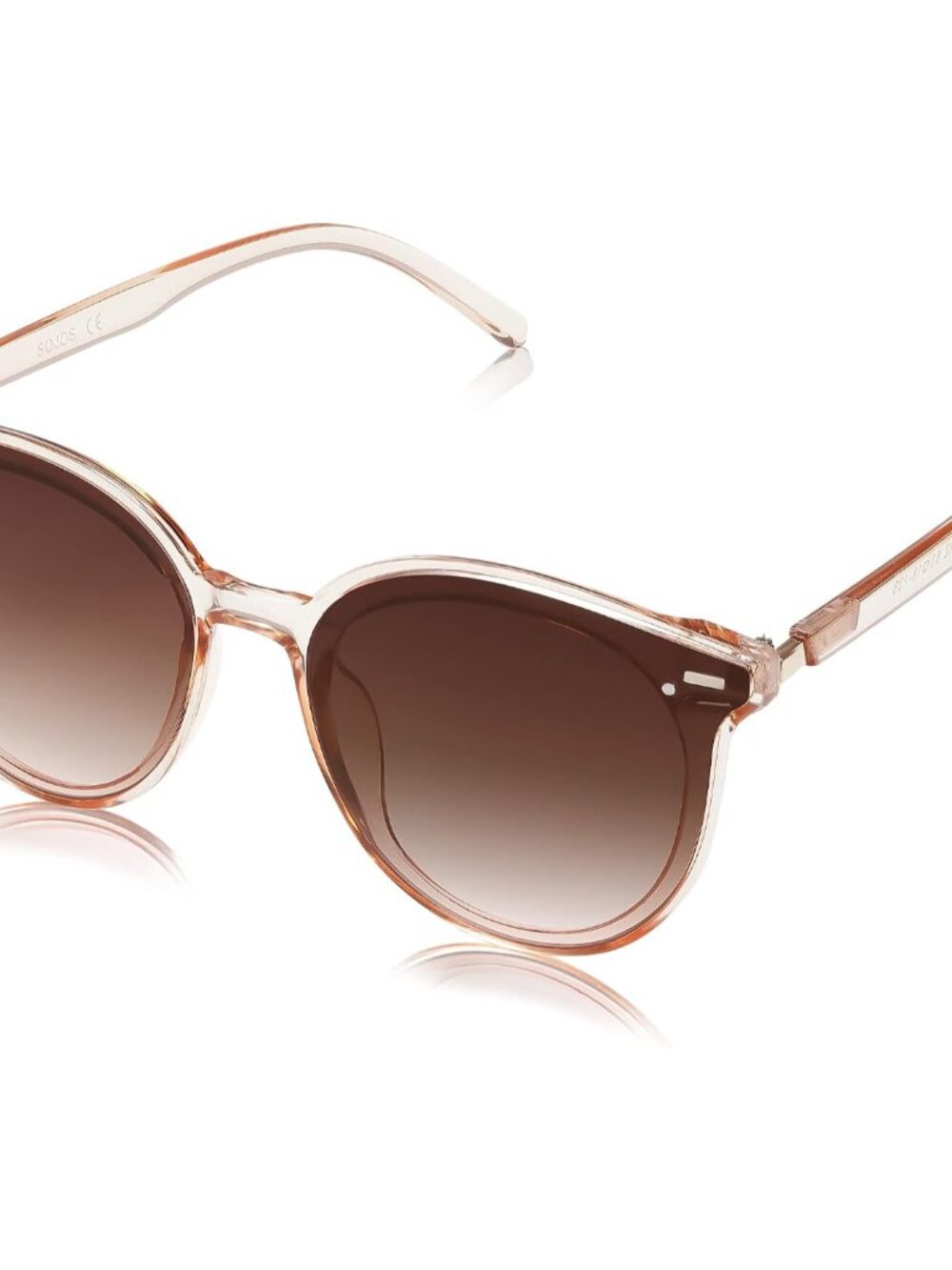 Lightweight Foldable Retro Sunglasses - Large Round Shades for All Occasions